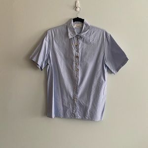 Vintage Dalia Collection Short Sleeve Button Up